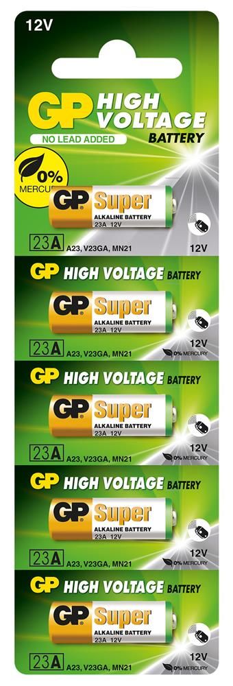 GP GP23A-C5 23A 12V Alkalin Spesifik Kumanda Pili 5'li Paket