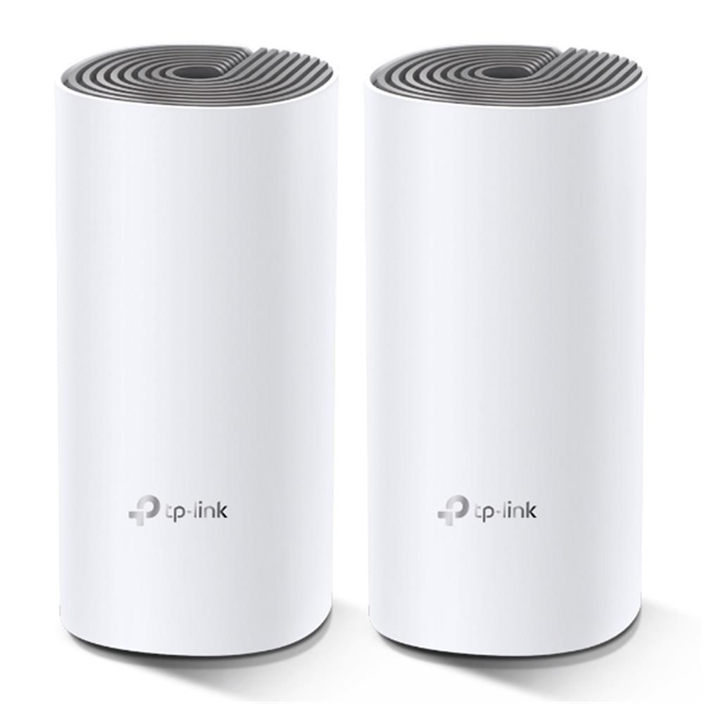 TP‑Link Deco E4 2‑Li Paket AC1200 Çift Bant (867 Mbps 5 GHz + 300 Mbps 2.4 GHz) Mesh Wi‑Fi Sistemi – 2 × 10/100 Mbps Ethernet Portlu