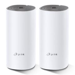 TP‑Link Deco E4 2‑Li Paket AC1200 Çift Bant (867 Mbps 5 GHz + 300 Mbps 2.4 GHz) Mesh Wi‑Fi Sistemi – 2 × 10/100 Mbps Ethernet Portlu