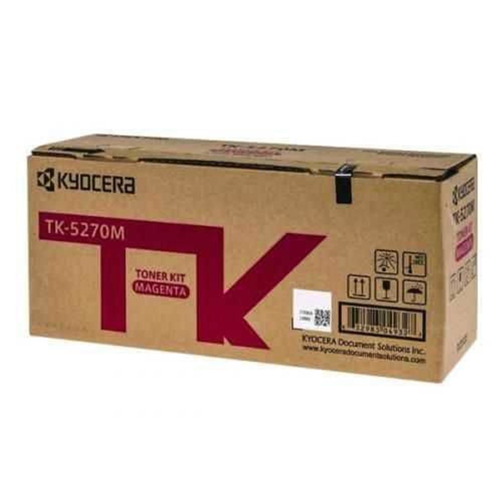 Kyocera TK-5270M Magenta (Macenta) Orijinal Fotokopi ve Yazıcı Toneri (6.000 Sayfa)
