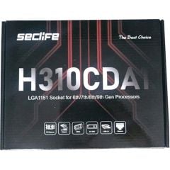 Seclife H310CDA1 Intel B250 Çipset 6., 7., 8. ve 9. Nesil Uyumlu M.2 DDR4 S+V+L Destekli LGA 1151P Anakart
