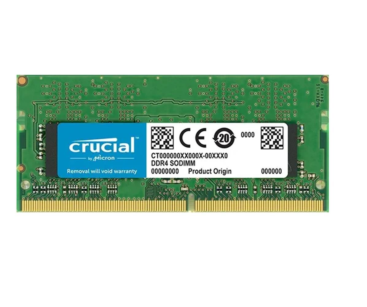Crucial Basic CT16G4SFD8266 16GB DDR4‑2666 MT/s (PC4‑21300) CL19 Dual‑Rank 260‑Pin SO‑DIMM Non‑ECC Unbuffered Notebook RAM 1.2 V