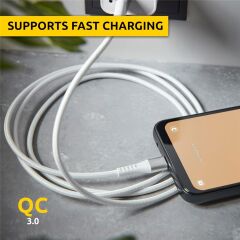 Intenso 7901102 USB-Cable A315C USB-A to USB-C 60W 1.5 Metre Şarj ve Data Kablosu Beyaz