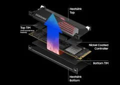 Samsung 4TB 990 PRO Heatsink MZ-V9P4T0GW PCI-Express 4.0 M.2 SSD Disk