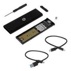 FRISBY FHC-M2305 Type-C USB 3.1 - M.2 PCIe NVMe SSD Alüminyum Disk Kutusu