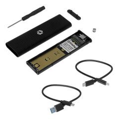 Frisby FHC-M2305 USB 3.1 Gen2 Type-C M.2 PCIe NVMe SSD Alüminyum Harici Disk Kutusu