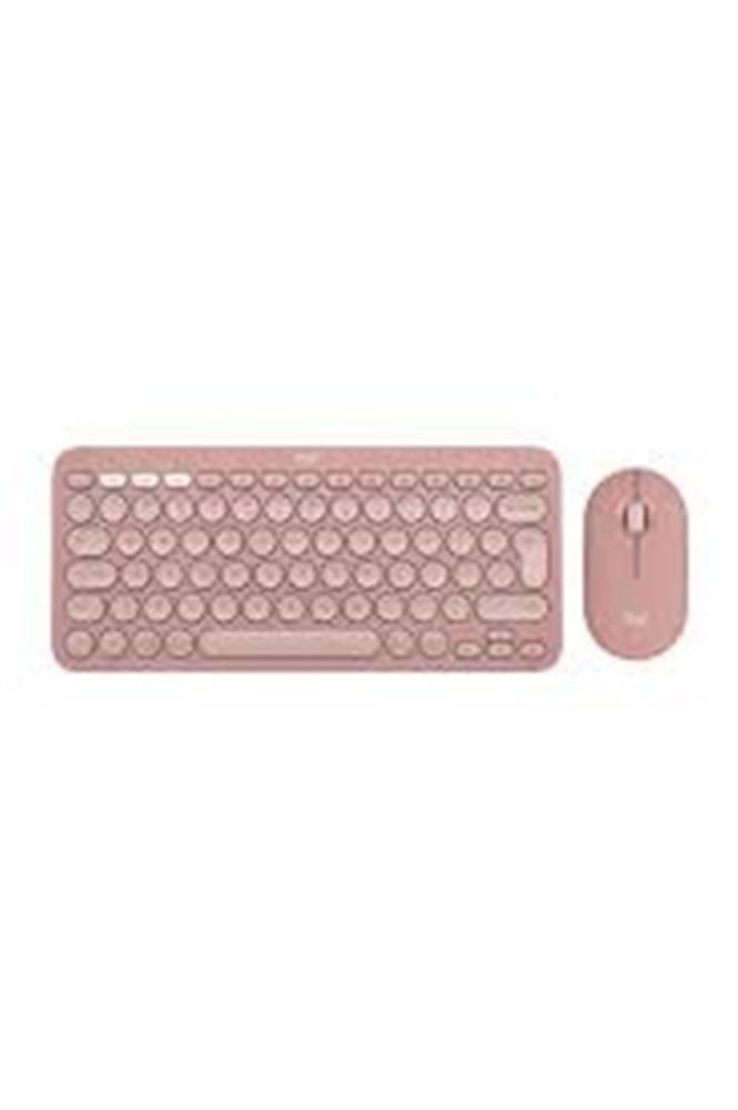 Logitech 920-012247 Pebble 2 Combo Pembe Kablosuz Klavye + Mouse Seti