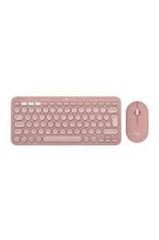 Logitech 920-012247 Pebble 2 Combo Pembe Kablosuz Klavye + Mouse Seti