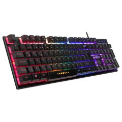 Everest KB-24 Siyah Rainbow Q USB Kablolu Membrane Oyuncu Klavyesi