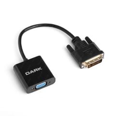 Dark DK‑HD‑ADVIDXVGA DVI‑D 24+1 to VGA Aktif Dijital‑Analog Dönüştürücü Full HD 1080p Adaptör