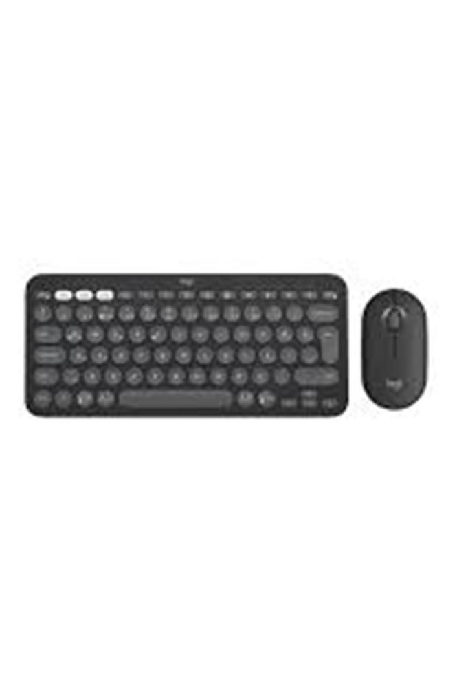 Logitech 920-012245 Grafit Pebble 2 Combo Çoklu Sessiz Kablosuz Türkçe Q Klavye + Mouse Seti