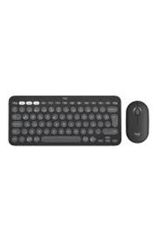 Logitech 920-012245 Grafit Pebble 2 Combo Çoklu Sessiz Kablosuz Türkçe Q Klavye + Mouse Seti