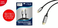 Hytech HY-USBC75 1,5m 1080P Metal Type-C to HDMI 4K 30Hz Kablo
