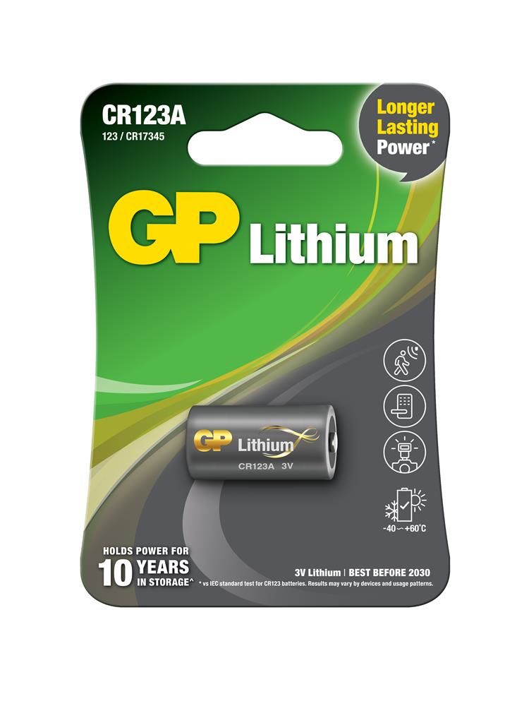 GP CR123A 3V Lityum Fotoğraf Makinesi Pili - Tekli Paket (GPCR123A-U1)