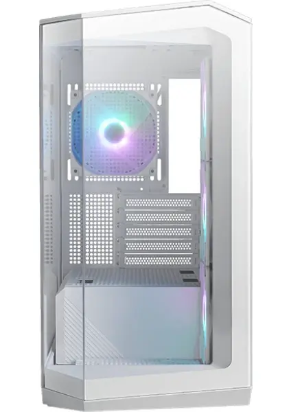 MSI MAG PANO M100R PZ ARGB Micro ATX Beyaz Mid Tower Kasa PSU YOK