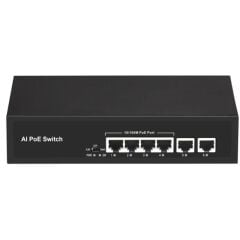 URANIUM POE-4020-55W 4 Port 10/100 + 2 Port 10/100 RJ45 Uplink PoE Switch Realtek Chipset