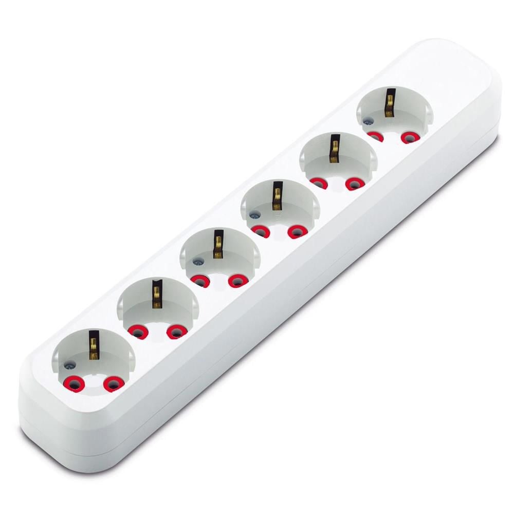 Mutlusan Rı-Tech 6'lı Klemensli Topraklı Grup Priz (Kablosuz) - 001 175 610001 00 00