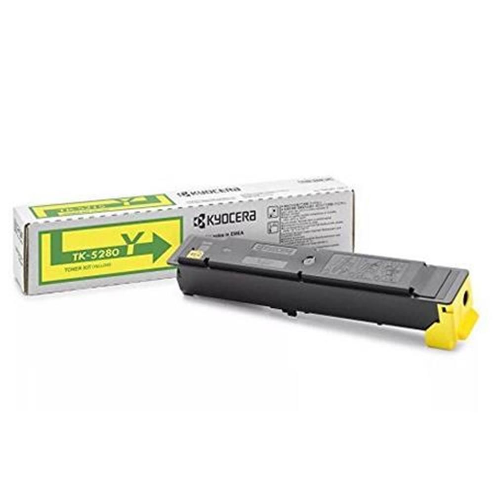 Kyocera TK-5280Y Yellow (Sarı) Orijinal Toner Kartuşu (11.000 Sayfa)