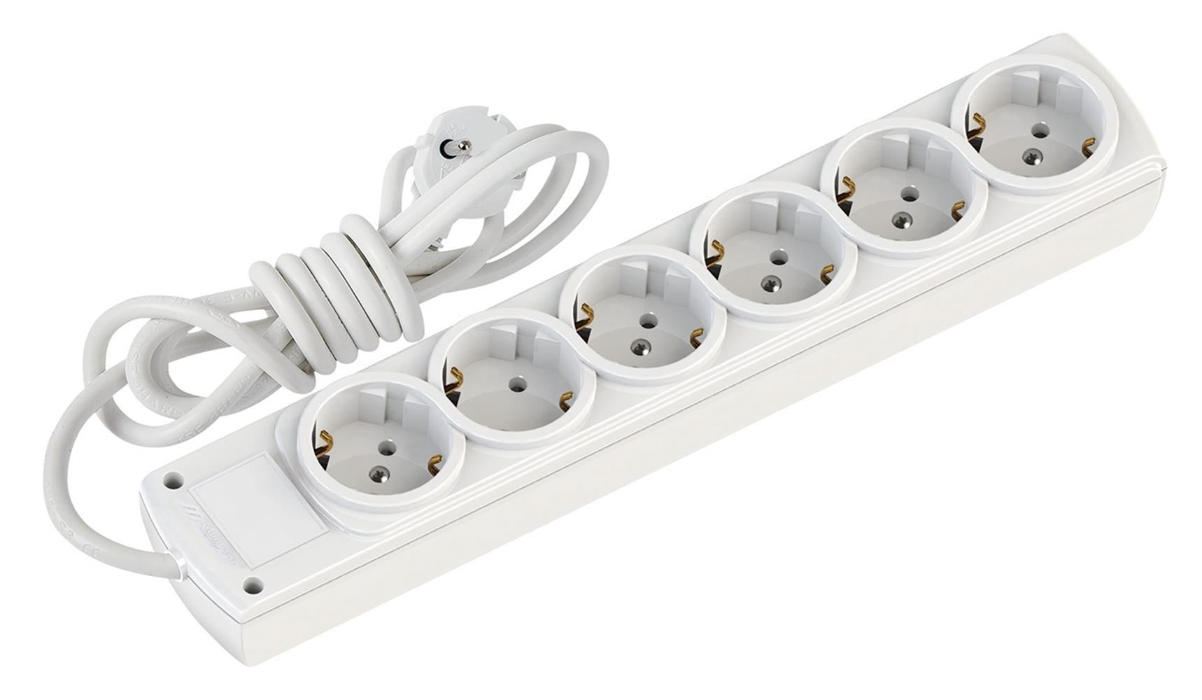 Mutlusan Rı-Tech 6'lı Topraklı Grup Priz 2 Metre Kablolu - 001 175 610002 02 00