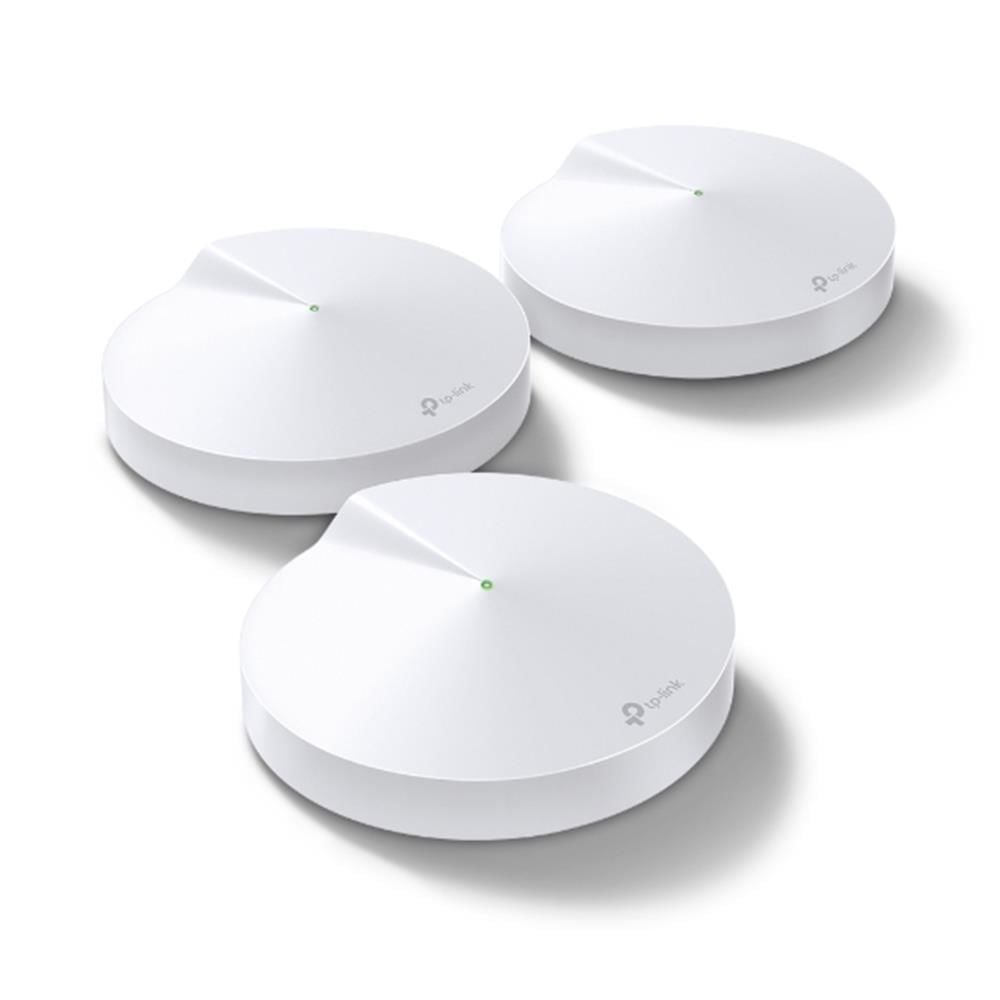 Tp‑Link DECO M5 (3‑lü Paket) AC1300 Çift Bant 867 Mbps+400 Mbps 3‑Ünite Mesh Wi‑Fi Sistemi, 2×Gbit LAN, HomeCare Antivirus & Ebeveyn Kontrol