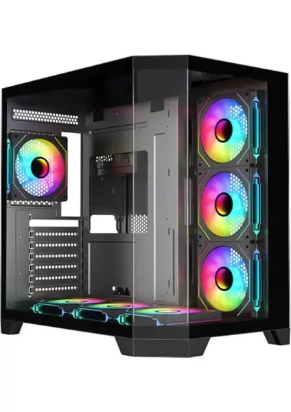 Frisby FC-9550G 850W 80+ Bronze 7x ARGB Mid Tower Kasa