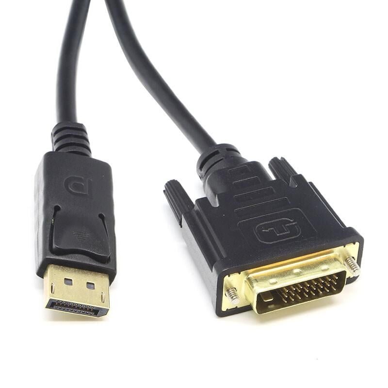 DARK DK‑CB‑DPXDVIL180 1.8 m DisplayPort (20 pin Erkek) to DVI‑I (24+5 pin Erkek) Aktif Kablo – Full HD 1080p, Tırnaklı Kilit Mekanizmalı, Saf Bakır İletim, Tak‑ve‑Çalıştır, 2 Yıl Türkiye Garantili