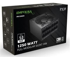 Inca IPS‑1250XN 1250 W 80 PLUS Platinum ATX 12V v2.3 Dual +12 V Rail 120 mm Fan Black PSU