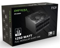 Inca IPS‑1250XN 1250 W 80 PLUS Platinum ATX 12V v2.3 Dual +12 V Rail 120 mm Fan Black PSU