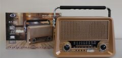 Everton Rt-756  Bluetooth Fm-Usb-Tf-Aux Şarjlı Nostaljik Radyo