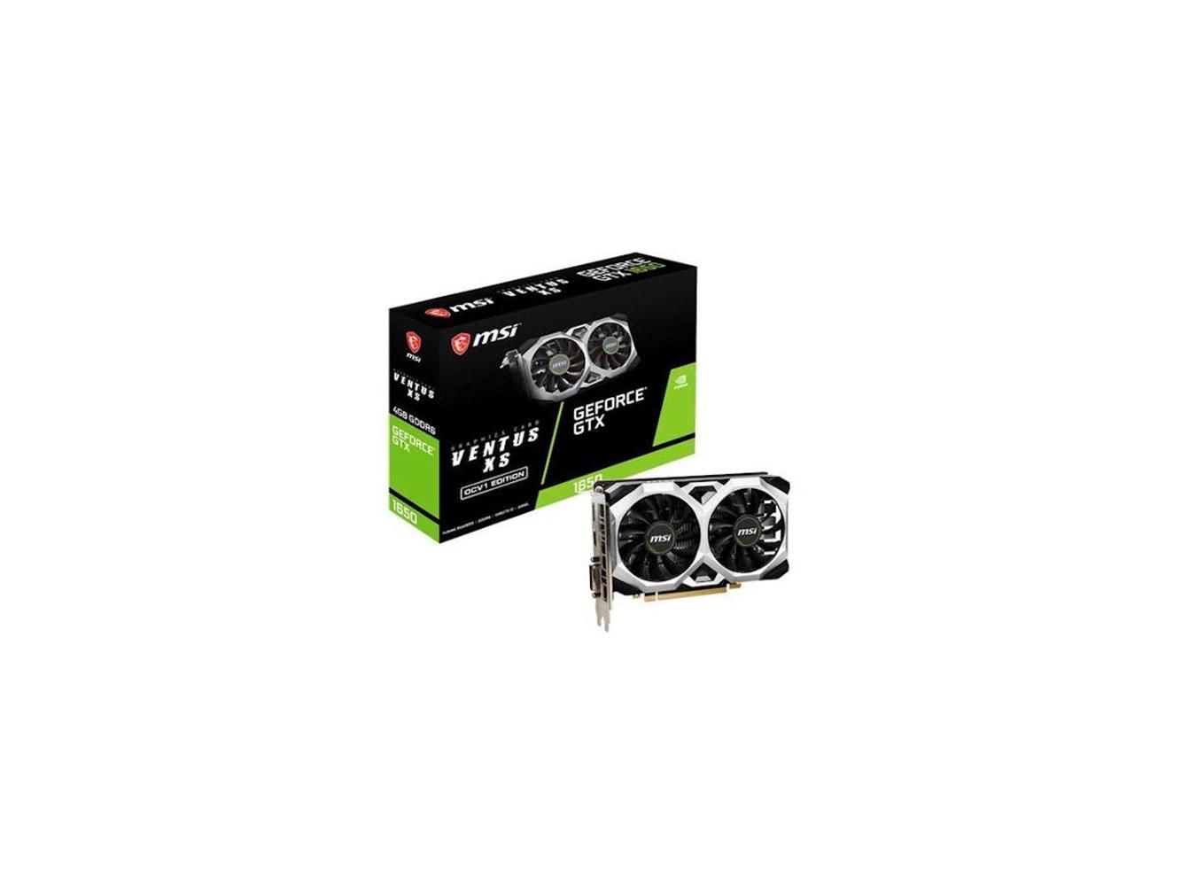 MSI GeForce GTX1650 DirectX 12 D6 VENTUS XS OCV1 4GB 128-Bit GDDR6 PCIe 3.0 x16 HDCP Ekran Kartı