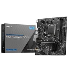MSI PRO H610M-S DDR4 3200MHz mATX Anakart (LGA 1700, 12./13./14. Nesil Intel Uyumlu)