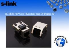 S-link SL-KS20 FTP CAT5E Keystone Jack 3U 90° Derece