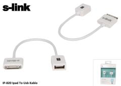 S-link IP-820 Apple iPad 30-Pin to USB Dişi OTG Kamera Bağlantı Kablosu