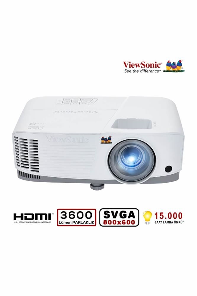 ViewSonic PA700W DLP WXGA 4500AL 2xHDMI 1xVGA 12,500:1 3W Hoparlör Projeksiyon