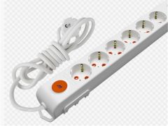 Mutlusan Rı-Tech 6'lı Anahtarlı Topraklı Grup Priz 1 Metre Kablolu - 001 175 620002 01 00