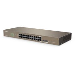 Tenda TEG1024F 24-Port Gigabit Ethernet Switch (22 x 10/100/1000Base-T, 2 x Combo SFP)