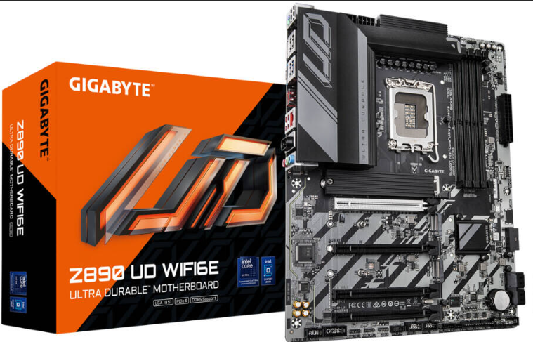 Gigabyte Z890 UD WIFI6E DDR5 M.2 ATX LGA1851 Anakart (Intel Core Ultra 200 Serisi Uyumlu)