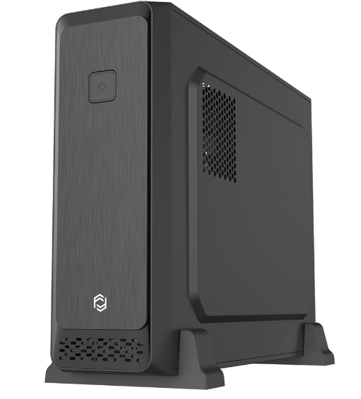 FRISBY FC-S6060B 300W Siyah Slim mATX Kasa Micro ATX Mini ITX 300W Dahili Güç Kaynaklı Slim Tower Bilgisayar Kasası Ofis ve Ev Kullanımı