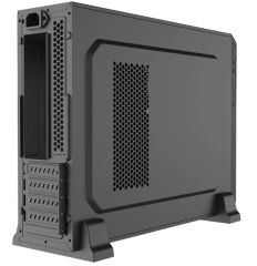 FRISBY FC-S6060B 300W Siyah Slim mATX Kasa Micro ATX Mini ITX 300W Dahili Güç Kaynaklı Slim Tower Bilgisayar Kasası Ofis ve Ev Kullanımı
