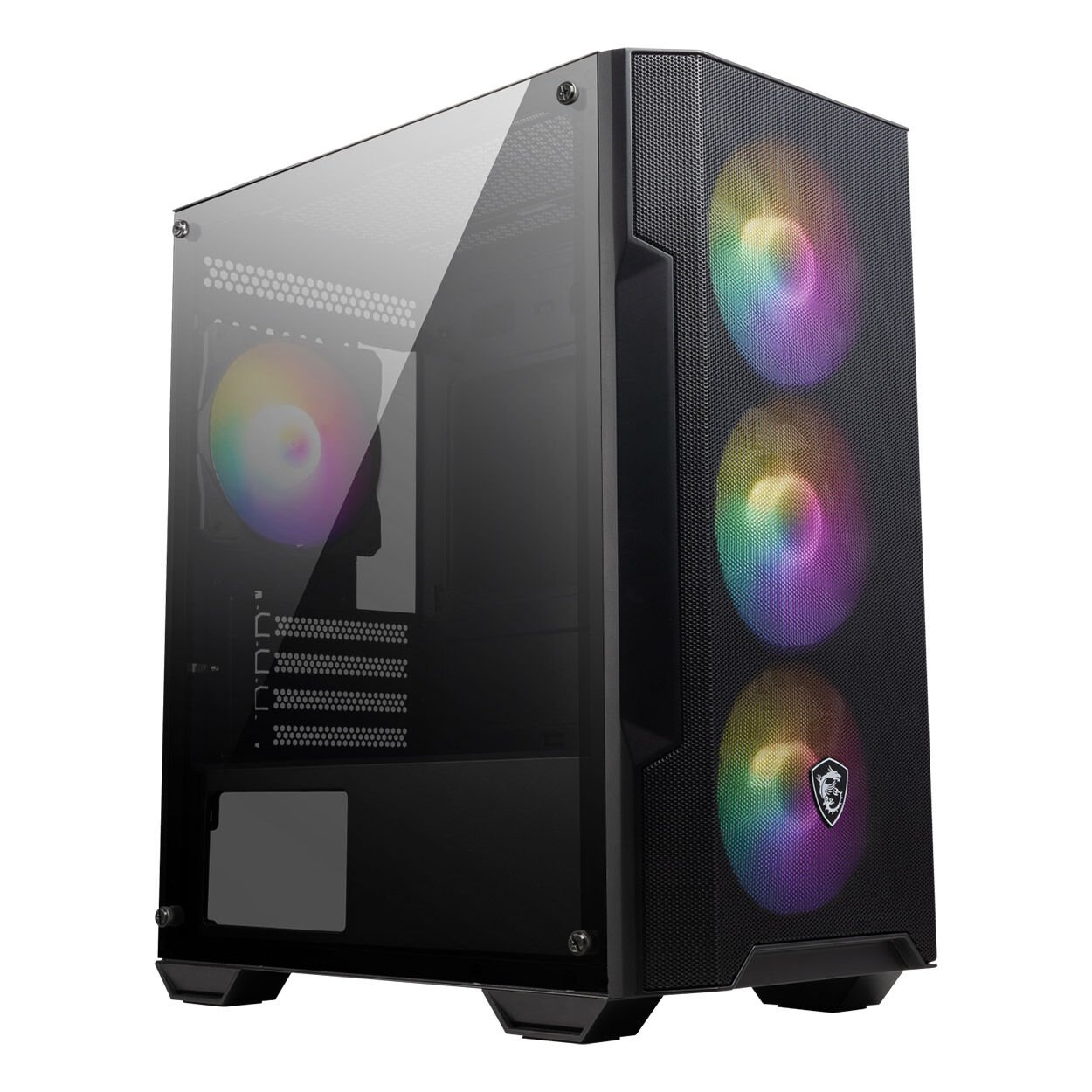 MSI MAG FORGE M100A Akrilik Yan Panel Auto-RGB 4 Fanlı mATX Gaming Bilgisayar Kasası