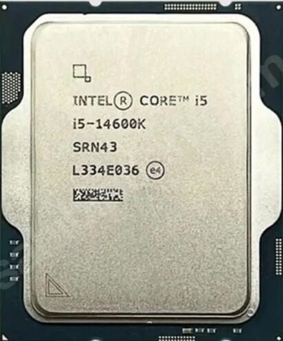 INTEL Raptor Lake i5-14600K TRAY VGA'lı FANSIZ 20C 3,50/5.30Ghz 24MB LGA1700