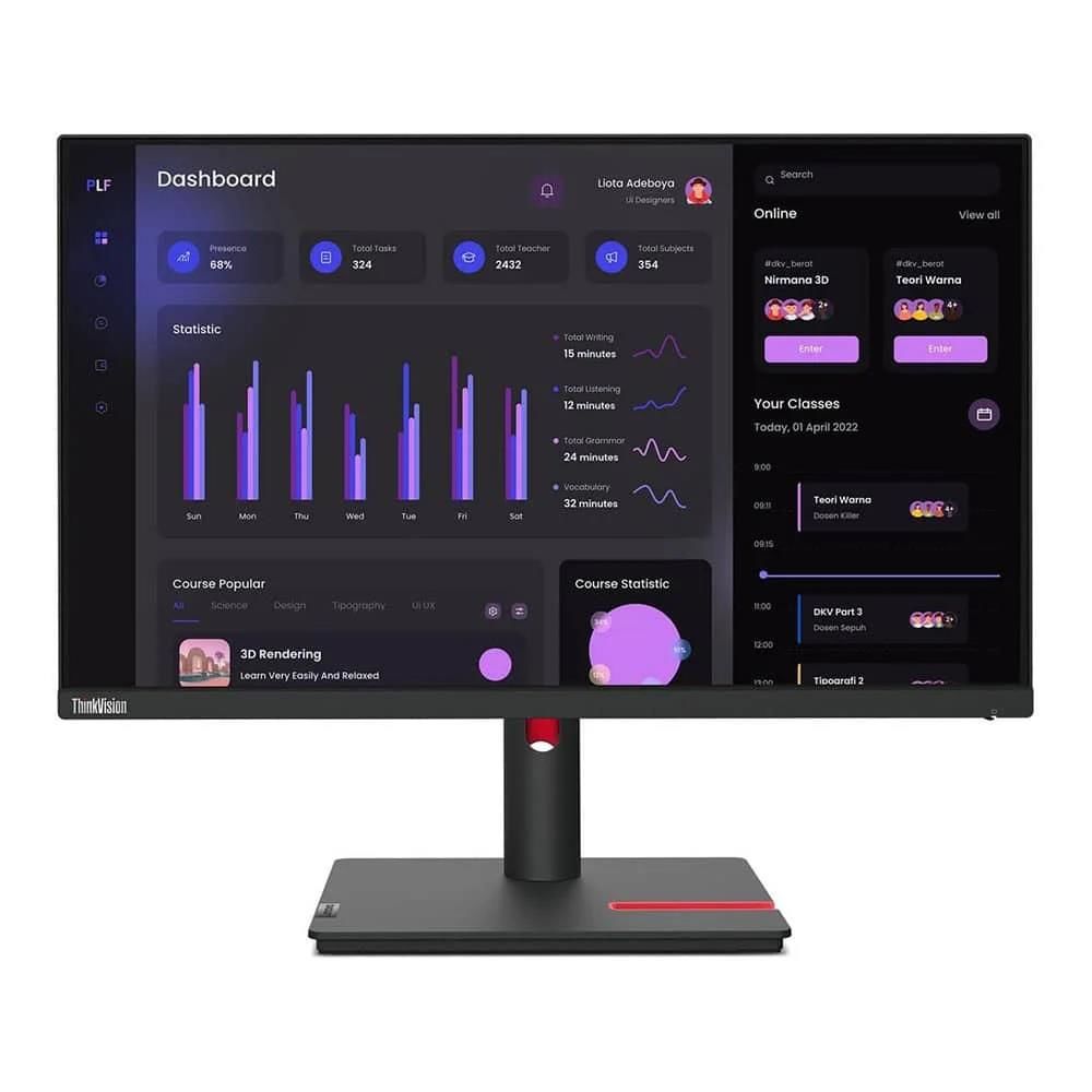 Lenovo 23.8'' ThinkVision T24i-30 60Hz 4ms Full HD IPS Pivot Monitör