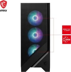MSI MAG FORGE 320R AIRFLOW ARGB ATX Siyah Mid Tower Kasa PSU YOK