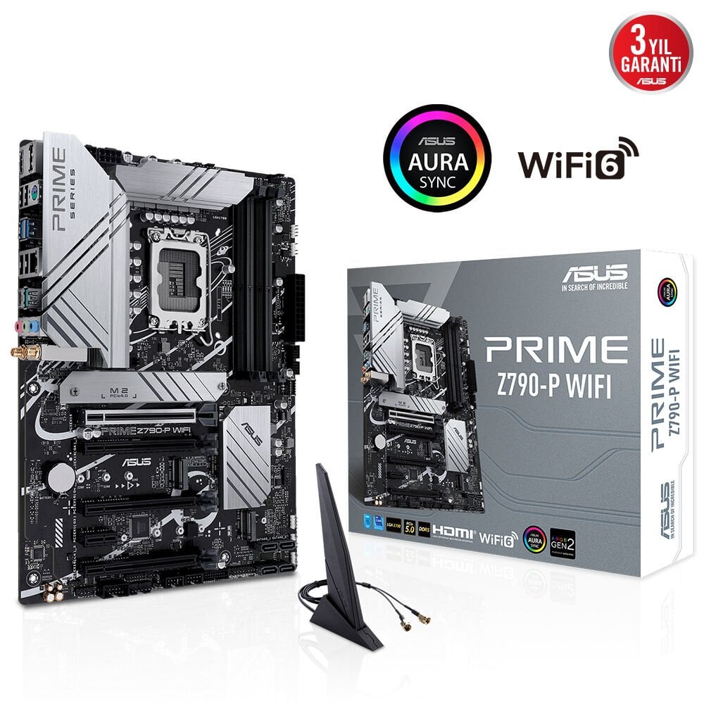 Asus Prime Z790-P WIFI Intel Z790 LGA1700 DDR5 7200MHz (OC) ATX Anakart