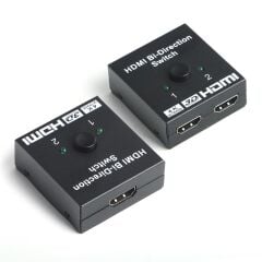 DARK DK‑HD‑SW201 4K 60 Hz İki Yönlü (2‑in‑1/1‑in‑2) HDMI Switch / Sinyal Seçici, HDMI 2.0, Plug‑and‑Play, Uzaktan Kumandalı, 2 Yıl Türkiye Garantili