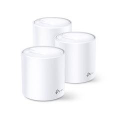 TP‑Link Deco X60 3’lü AX5400 Wi‑Fi 6 Mesh Sistem – 4804 Mbps 5 GHz + 574 Mbps 2.4 GHz, 150+ Cihaz, 490 m² Kapsama, 2× Gigabit Ethernet, HomeShield, Beyaz