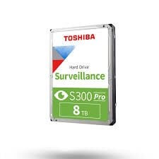 Toshiba S300 Pro Surveillance 8TB 7200RPM 256MB/512MB Önbellek 3.5'' SATA 3 Güvenlik HDD (HDWT380UZSVA)