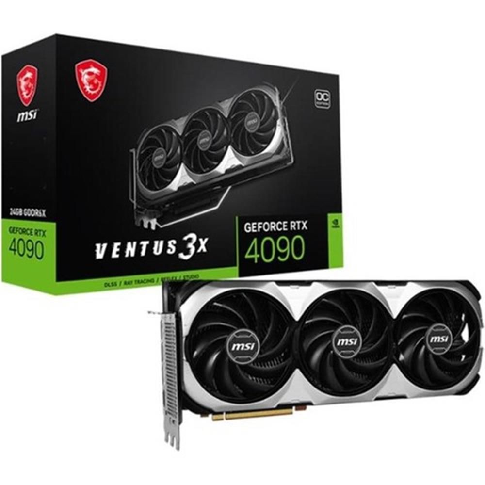 MSI RTX4090 Ventus 3X 24G OC 24GB GDDR6X 384BIT 1xHDMI 3xDP Ekran Kartı