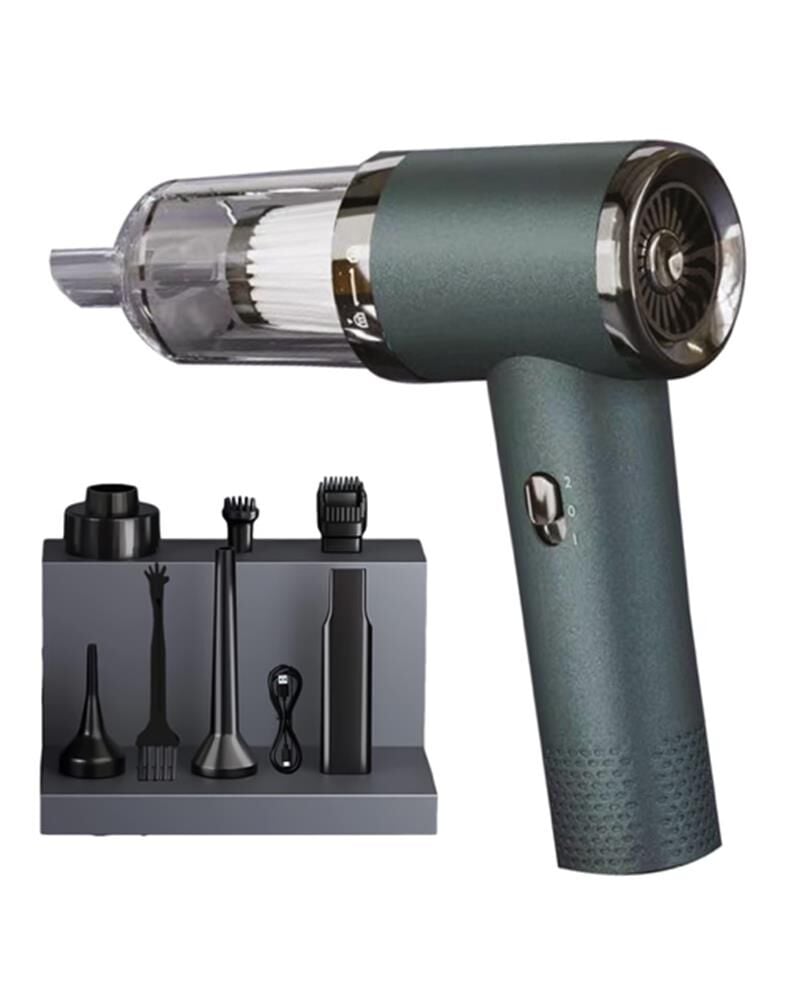 Enkado Raca Vacuum Yeşil Şarjlı 12.000 Pa Kademeli Üflemeli El Araç Süpürgesi