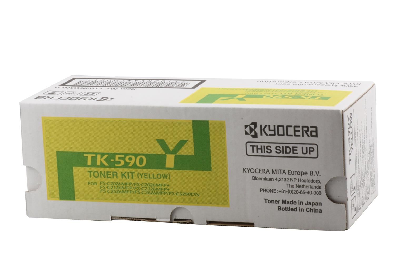 Kyocera TK-590Y Yellow (Sarı) Orijinal Fotokopi Toneri (5.000 Sayfa)